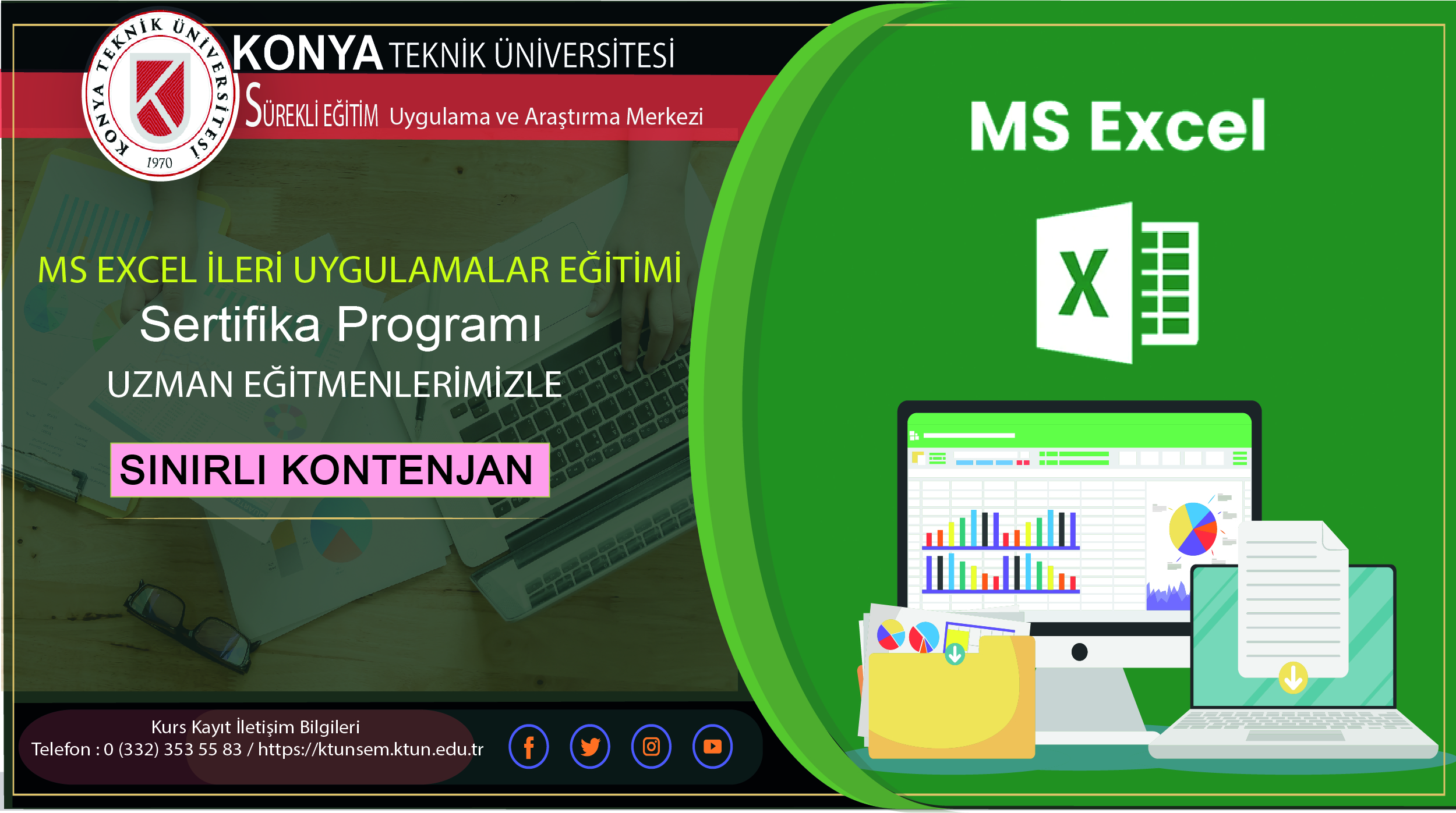 Online MS Excel  İleri Uygulama  Eğitimi 